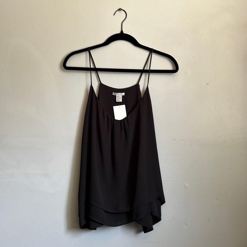 H&M black flowy tank top